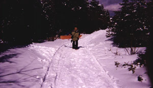 AP hikes the old lift-line to the Killington peak