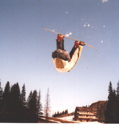 the trademark front-flip