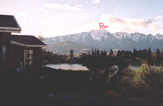 Remarkables: view to the top from my window