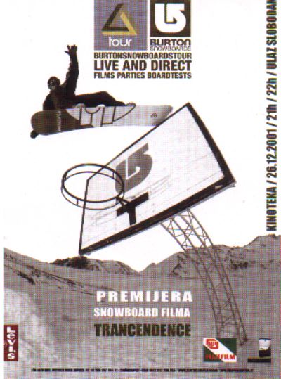 Poster for Burton video tour in Croatia